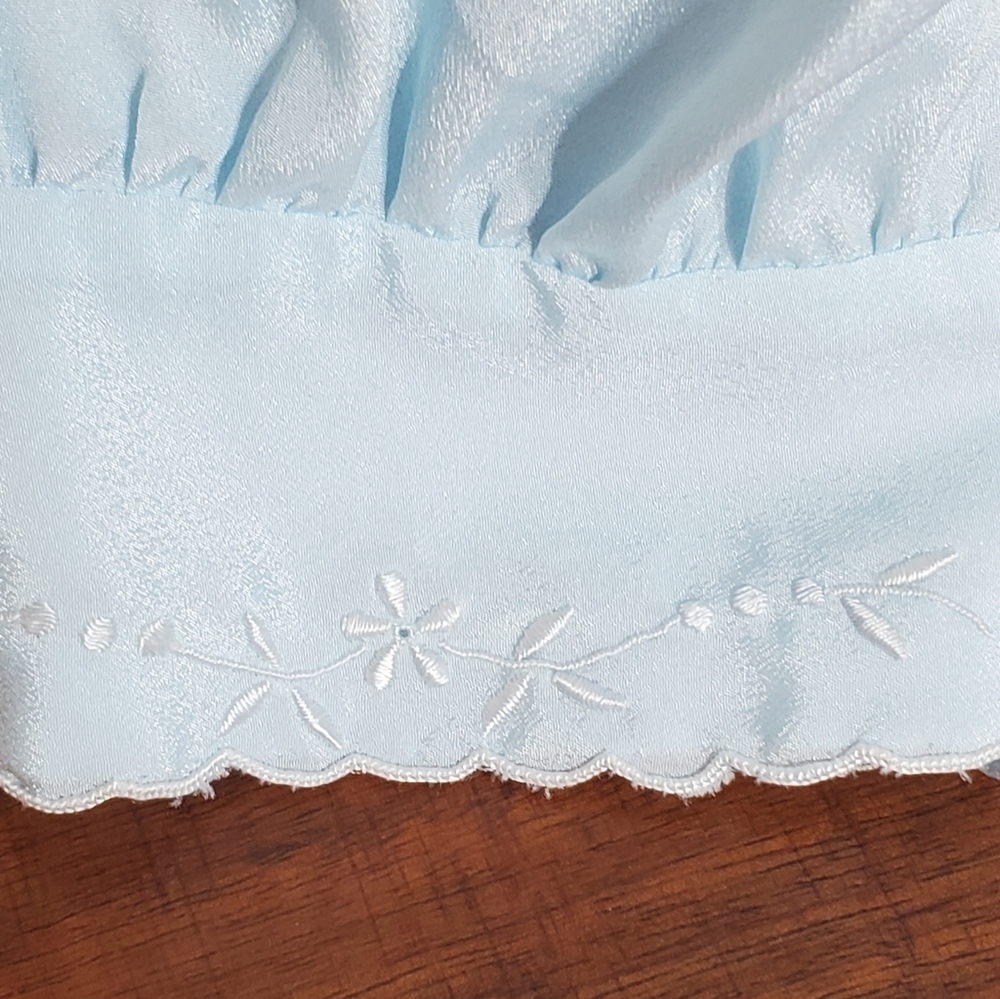 Vintage Daffodil Hand Embroidered Blouse XL - Picture 5 of 6
